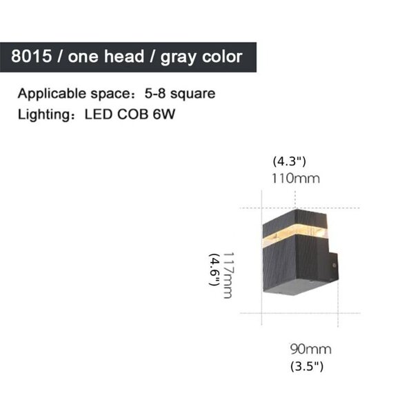 Outdoor Wall Light – Waterproof Modern LED Fixture - Picture 4 of 4